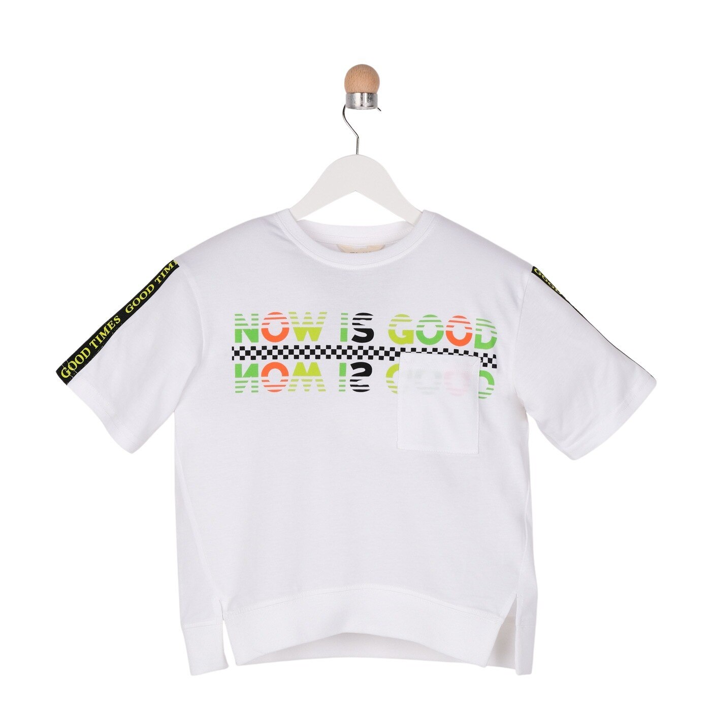 Tricou pentru baieti, culoare alba 1506