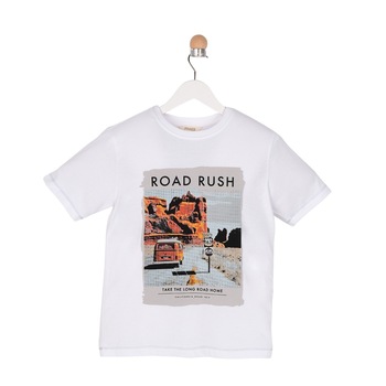 Tricou pentru baieti, culoare alba 1533 Tricou pentru baieti, culoare alba 1533