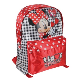 Ghiozdan rosu copii Minnie Mouse 40 cm Ghiozdan rosu copii Minnie Mouse 40 cm