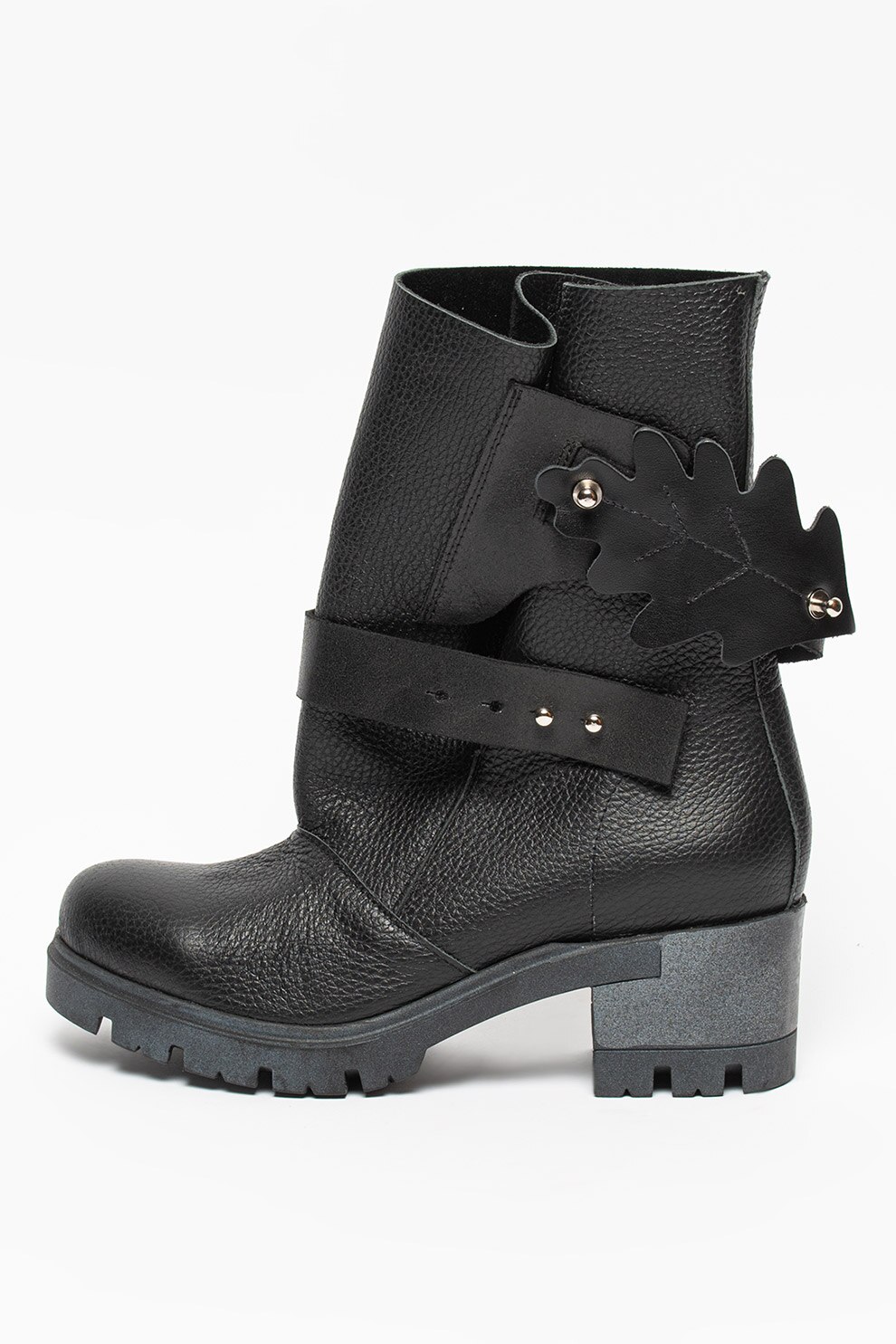 Mihaela Glavan, Ghete masive de piele, Negru, 35