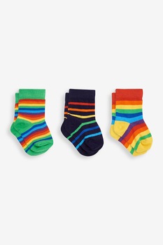 JoJo Maman Bebe, Set de sosete in dungi - 3 perechi, Multicolora JoJo Maman Bebe, Set de sosete in dungi - 3 perechi, Multicolora