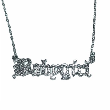 Lantisor Gentelo Elegance crystal chrome cu textul Babygirl, 48 cm Lantisor Gentelo Elegance crystal chrome cu textul Babygirl, 48 cm