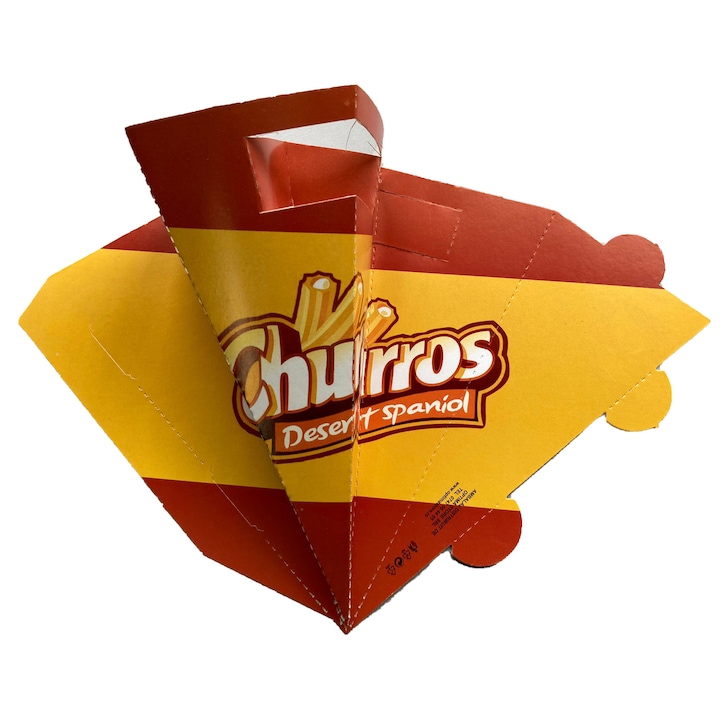 OEM Natural Kraft Csomagoló doboz Churros-hoz, kartonpapír, 200 darabos készlet, többszínű, 21x8 cm