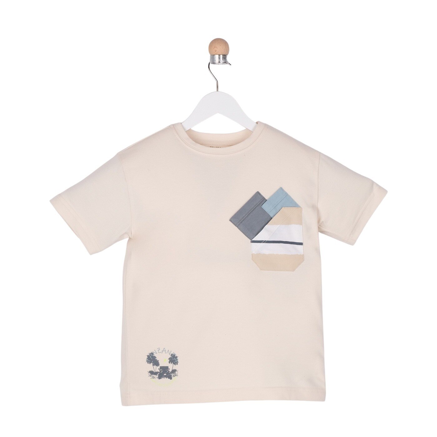 Tricou pentru baieti, culoare bej 1596