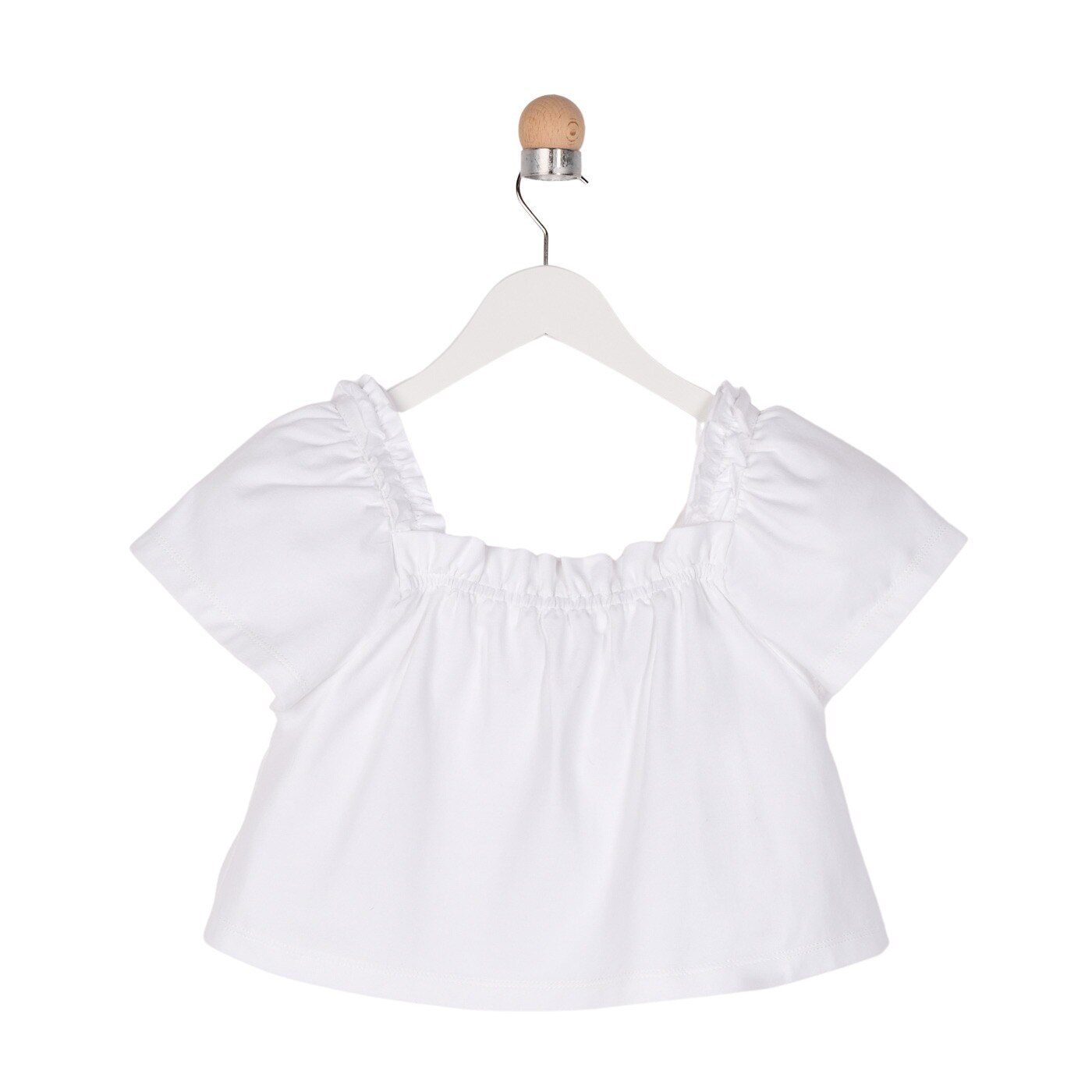 Tricou pentru fete, culoare alba 2085