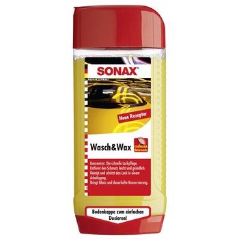 Sampon Auto cu Ceara Sonax Wash & Wax, 500 ml Sampon Auto cu Ceara Sonax Wash & Wax, 500 ml