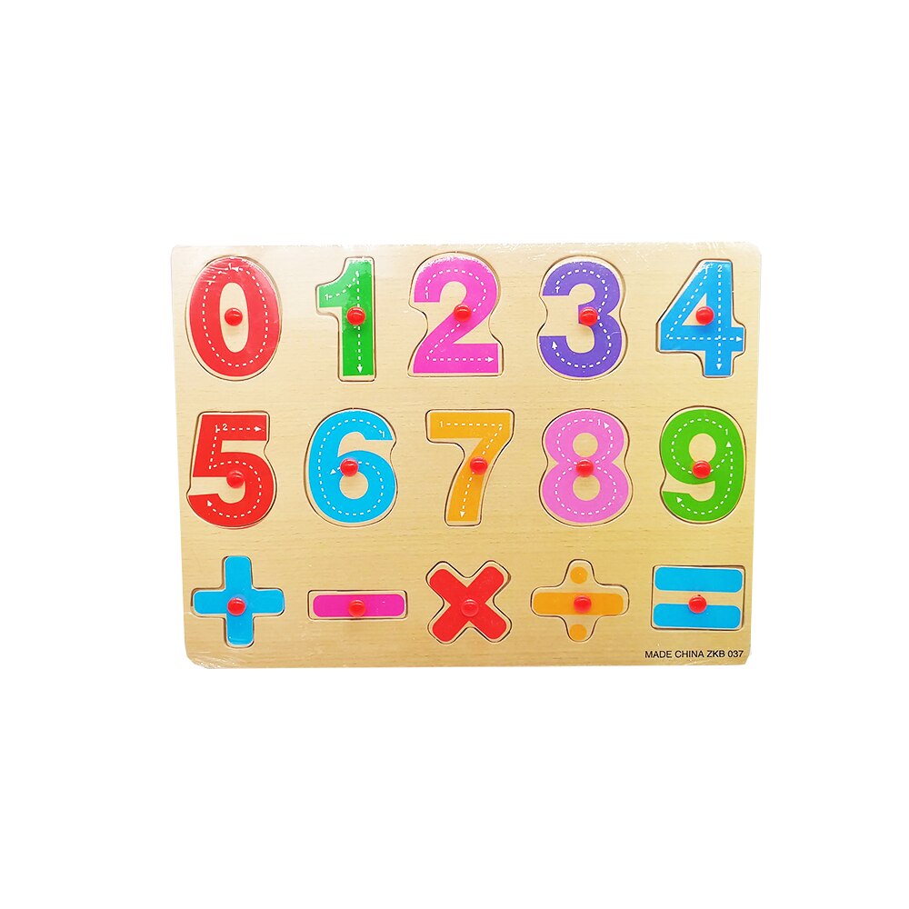 Puzzle lemn, incastru, numere, 15 piese, Vision Cifre