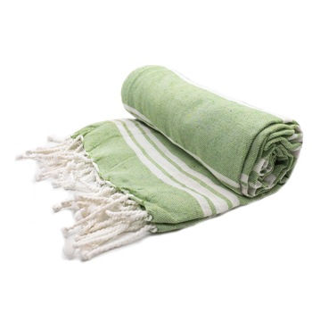 Prosop subtire spa/plaja, 90x180 cm ,100% bumbac , greutate 275g , model dungi subtiri , culoare verde light Prosop subtire spa/plaja, 90x180 cm ,100% bumbac , greutate 275g , model dungi subtiri , culoare verde light