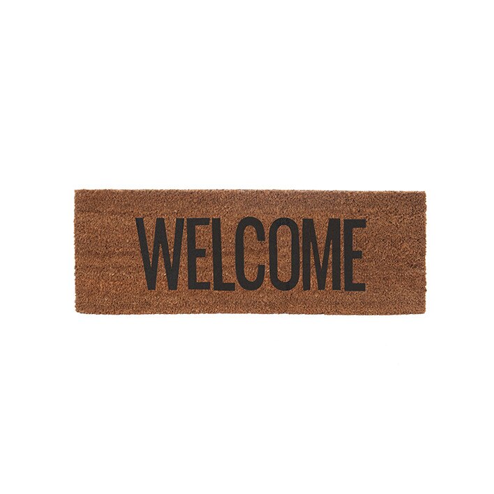 Covor intrare WELCOME BROWN, 75 × 26 cm