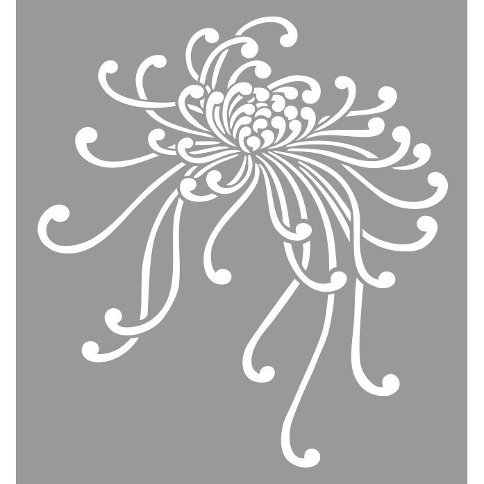 Sablon Refolosibil 590x590mm Chrysanthemum - SP101