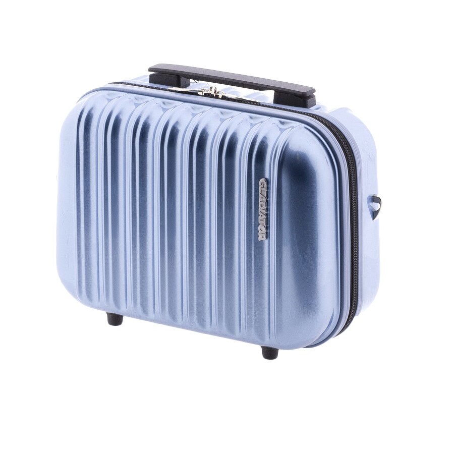 Geanta cosmetice, Gladiator, Neon Lux, Policarbonat, MG 2496, Albastru Deschis