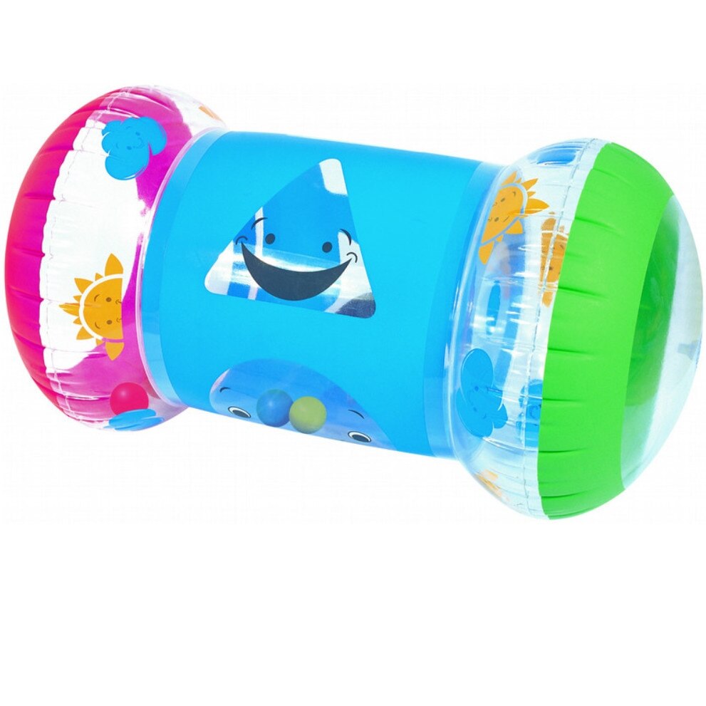 Jucarie pentru bebelusi, model cilindru gonflabi, 64cm, multicolor
