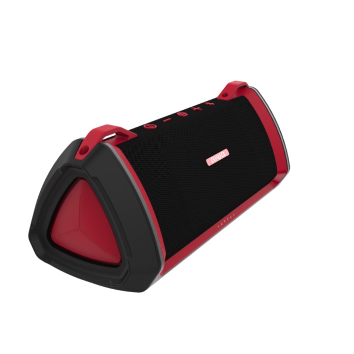 Aiwa EXOS-3 Hordozható Hangszóró, Bluetooth, Vízálló, Fekete/Piros