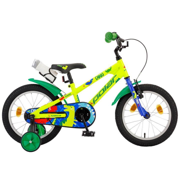 Polar Dino Kids Bicycle - 14 hüvelykes, zöld