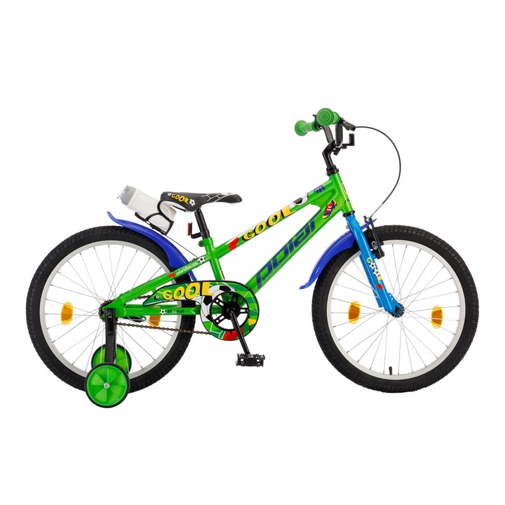 Polar Football Kids kerékpár - 20 hüvelykes, zöld-kék