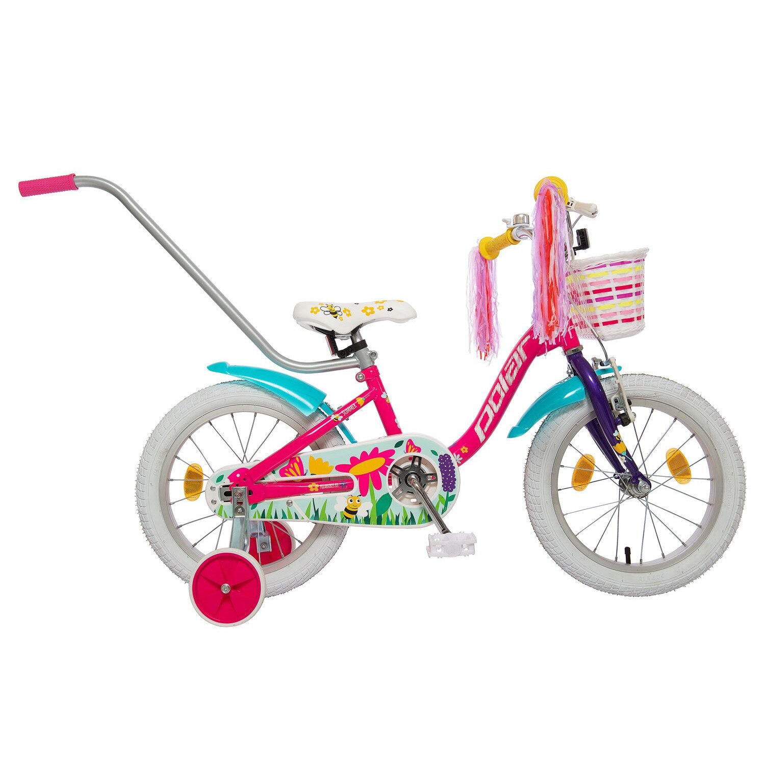 Bicicleta Copii Polar Summer - 14 Inch, Roz-Albastru