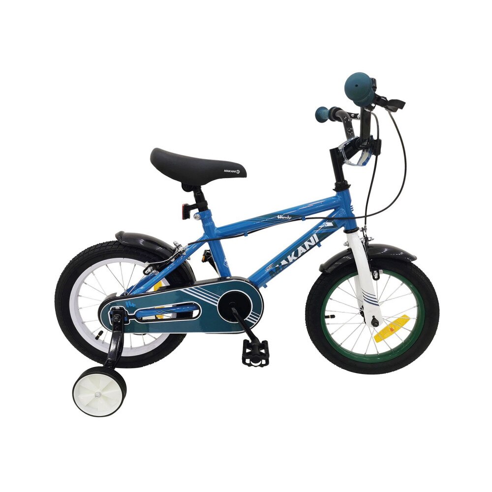 Bicicleta 16 inch KikkaBoo Makani cu roti ajutatoare Windy Blue