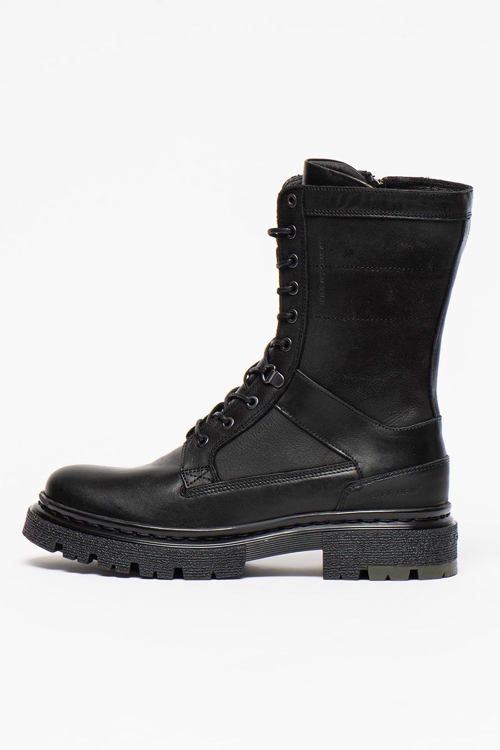 G-Star RAW, Bocanci mid-calf de piele Kafey, Negru, 37