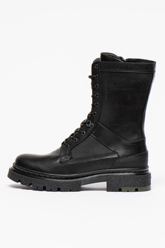 G-Star RAW, Bocanci mid-calf de piele Kafey, Negru, 37 G-Star RAW, Bocanci mid-calf de piele Kafey, Negru, 37