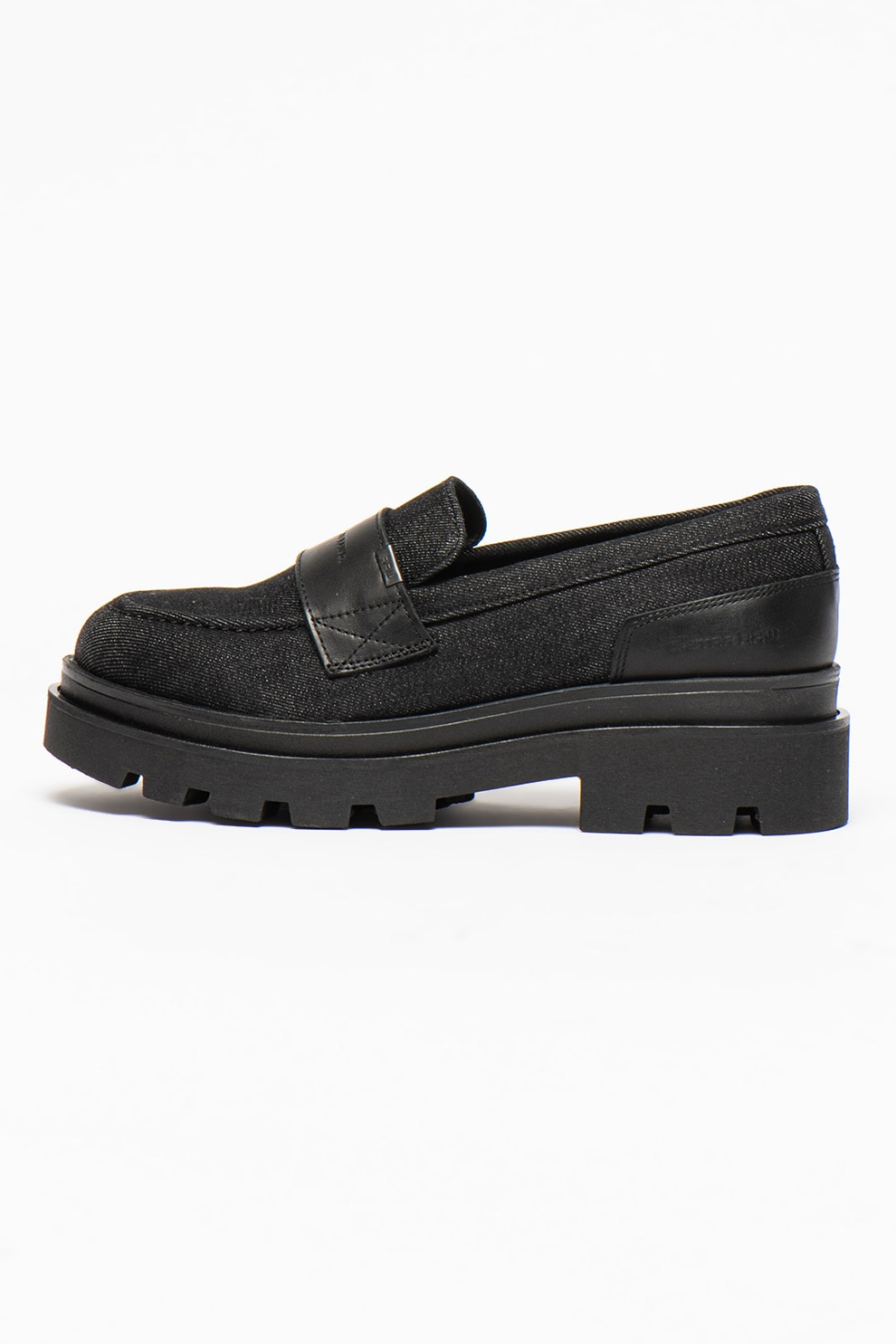 G-Star RAW, Pantofi loafer cu garnituri de piele Naval, Gri antracit