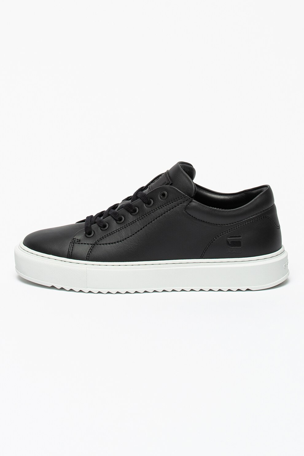 G-Star RAW, Pantofi sport de piele Rocup, Negru
