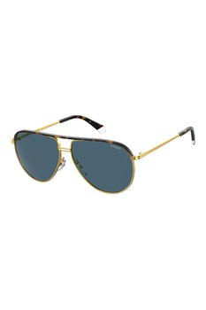 Polaroid, Ochelari de soare aviator polarizati, Auriu/Maro/Oranj, 61-13-145 Standard Polaroid, Ochelari de soare aviator polarizati, Auriu/Maro/Oranj, 61-13-145 Standard