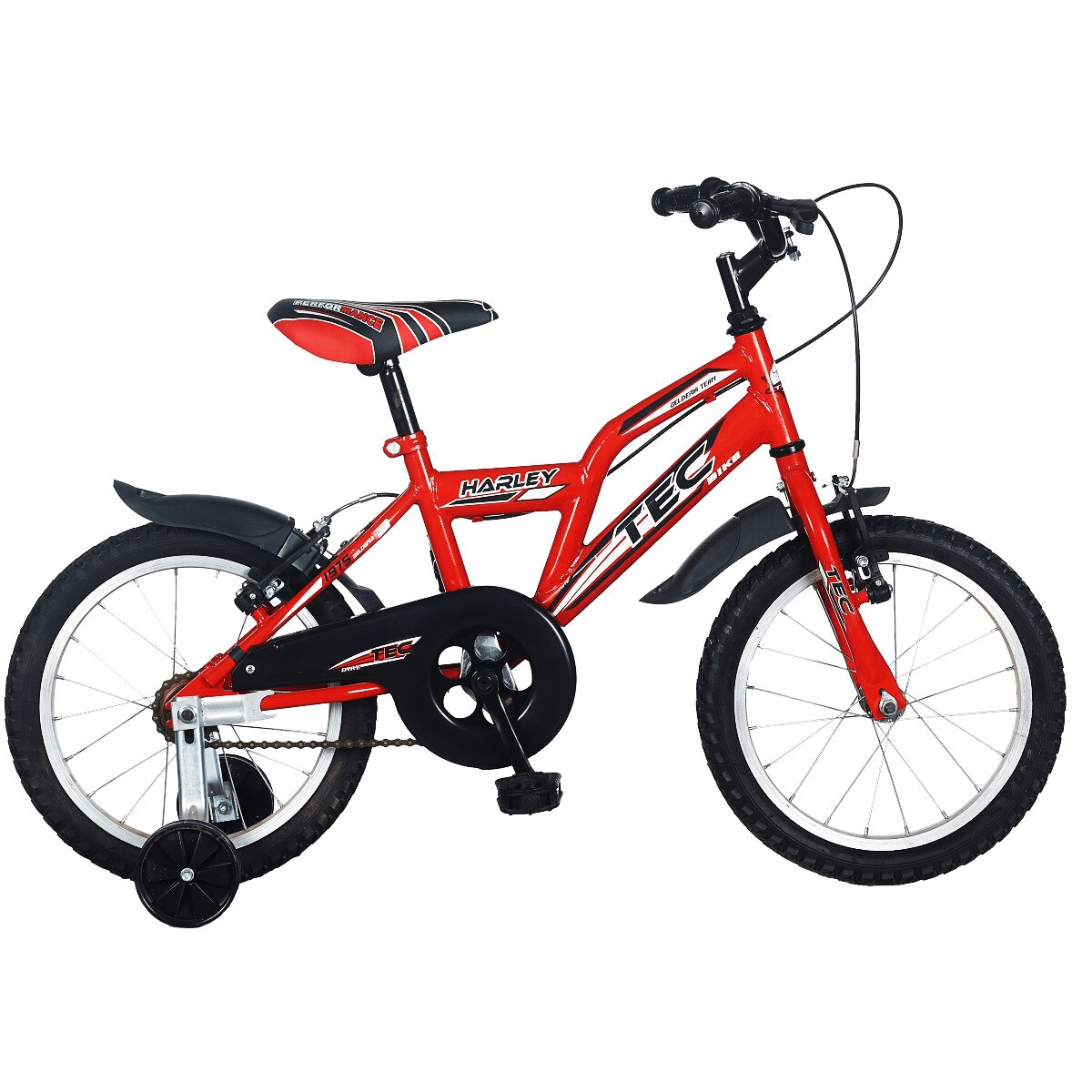 Bicicleta copii TEC Harley, culoare rosu, roata 16