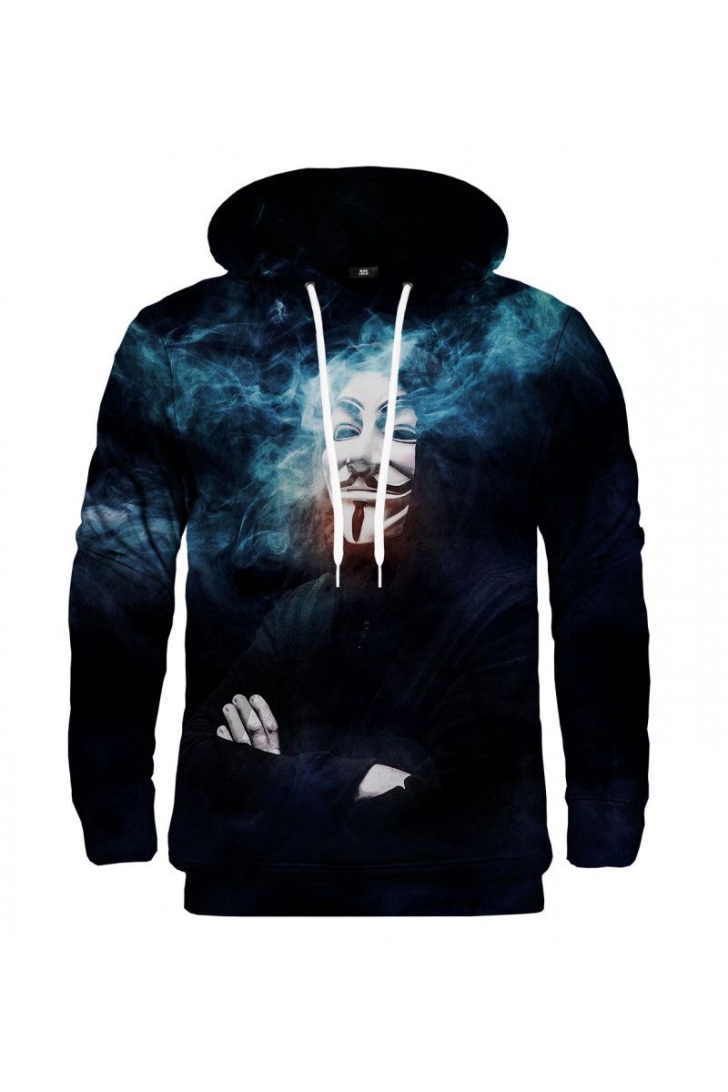 Hanorac Anonymous, Mr. Gugu & Miss Go, V, Bumbac/Poliester, Negru