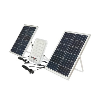 Lampa LED BK87488 cu panou solar 100W, proiector 300W, baterie 3,2V/40Ah Lampa LED BK87488 cu panou solar 100W, proiector 300W, baterie 3,2V/40Ah