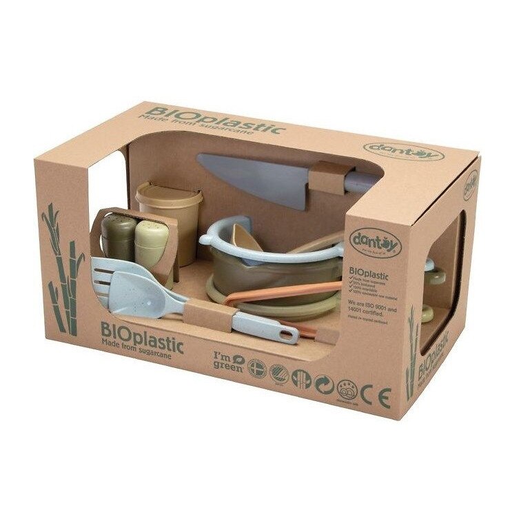 Set Ustensile de Bucatarie Bioplastic Dantoy 11 PIese