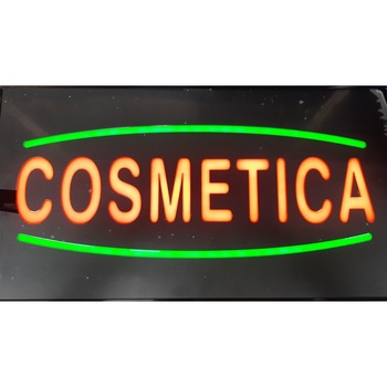 Reclama luminoasa Ledstar, COSMETICA, de exterior, 44x24cm Reclama luminoasa Ledstar, COSMETICA, de exterior, 44x24cm