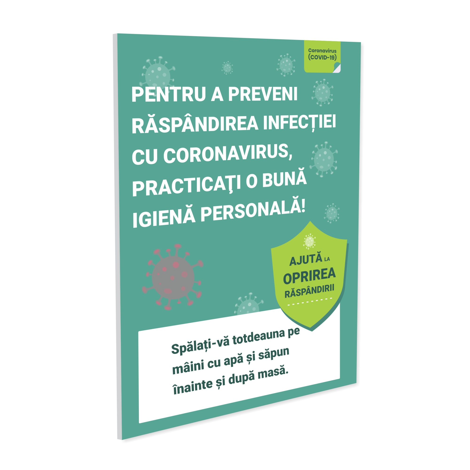 Indicator practicarea unei bune igiene personale Alucobond 2 mm, 600x900mm