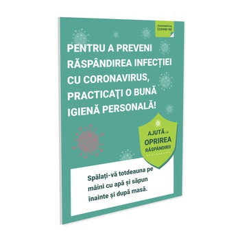 Indicator practicarea unei bune igiene personale Alucobond 2 mm, 600x900mm Indicator practicarea unei bune igiene personale Alucobond 2 mm, 600x900mm