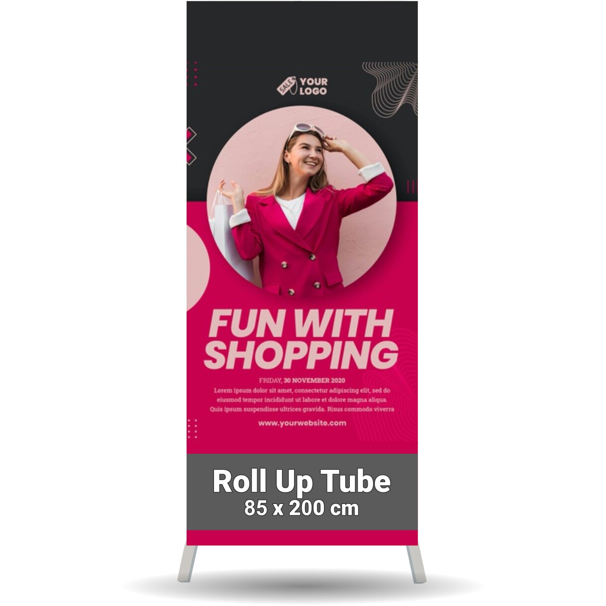 Sistem Roll-up TUBE - Economic / 85 x 200 cm