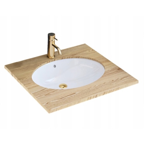 Lavoar Incastrat Rea Nel White , Alb, 470x390 mm