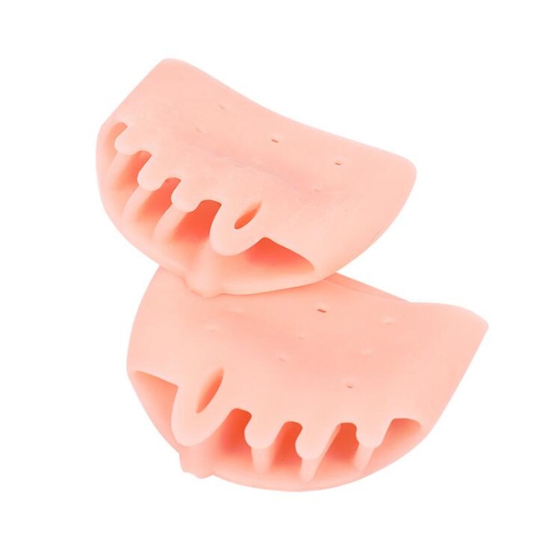 Set 2 bucati corectoare de pozitie pentru degetele de la picioare, ASKSA, eficiente in protejarea monturilor, marime universala, silicon moale, nude