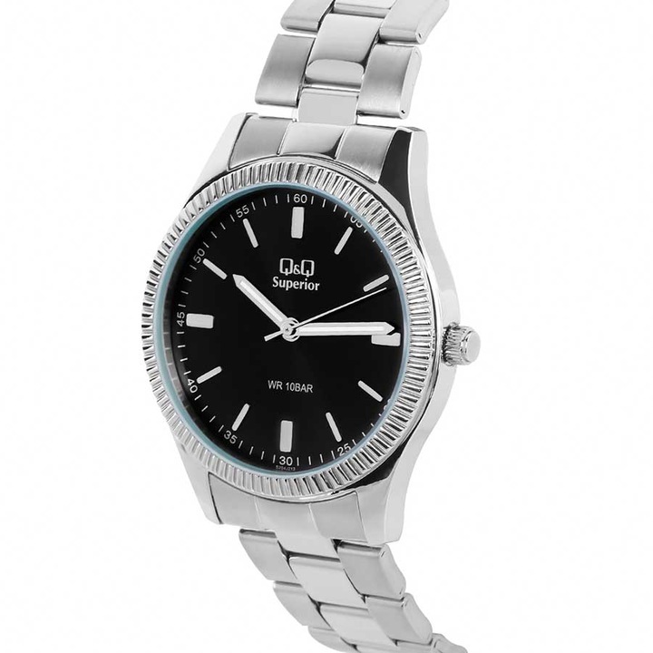 Ferfi karora, Q&Q, Superior 276835217, Fekete, Ezüstszín