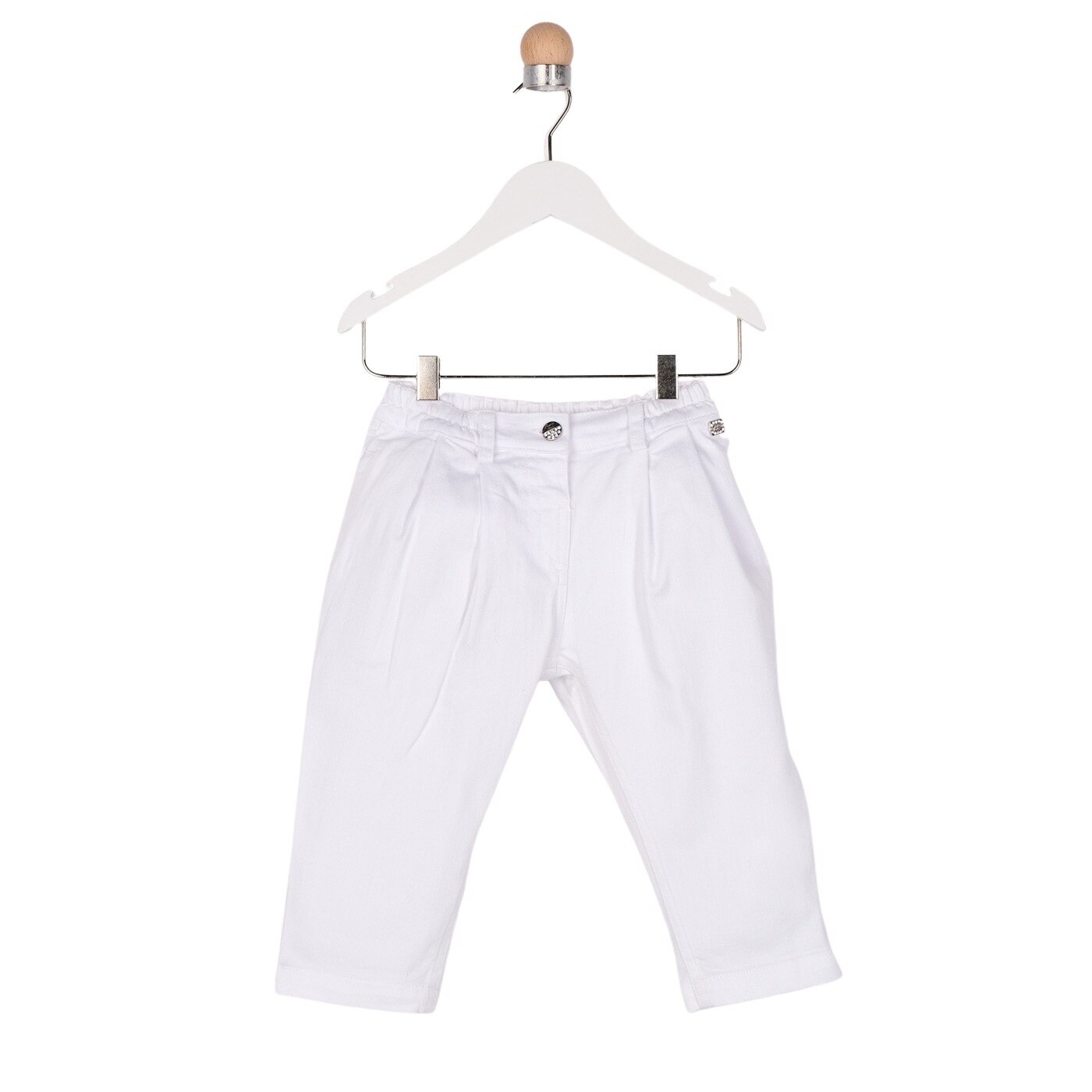 Pantaloni pentru fete, culoare alba, colectia Blue Dream 3165