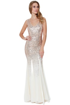 Rochie ocazie, City Goddess GD 627, Auriu Rochie ocazie, City Goddess GD 627, Auriu