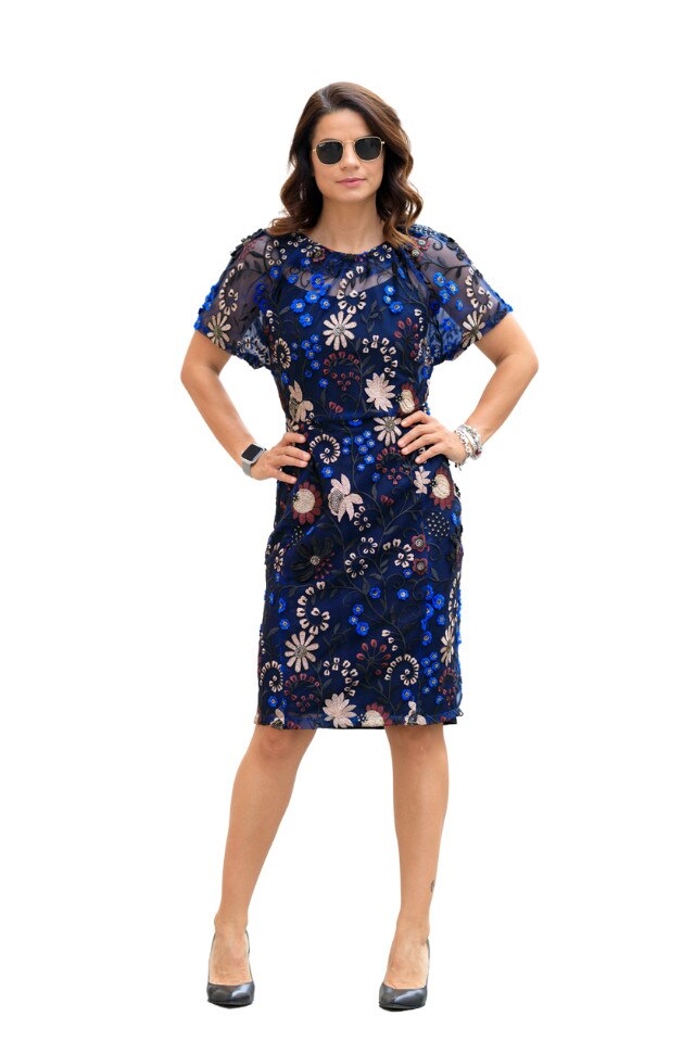 Rochie dantela colorata, Giorgal, Maso, floral