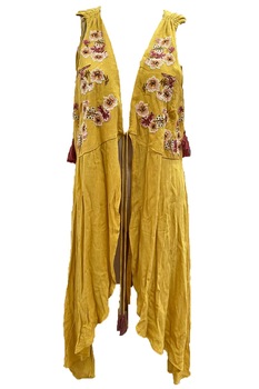 Rochie de plaja, Tu, 135039623, Galben Mustar, L Rochie de plaja, Tu, 135039623, Galben Mustar, L