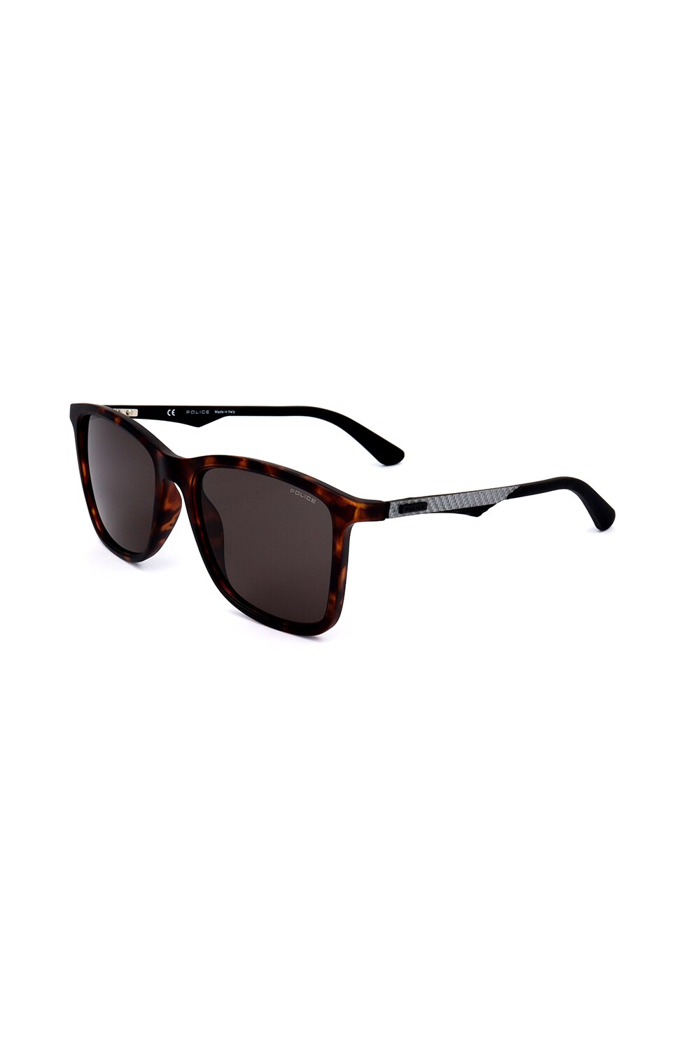 Police, Ochelari de soare cu lentile uni, Negru/Maro, 54-19-140 Standard