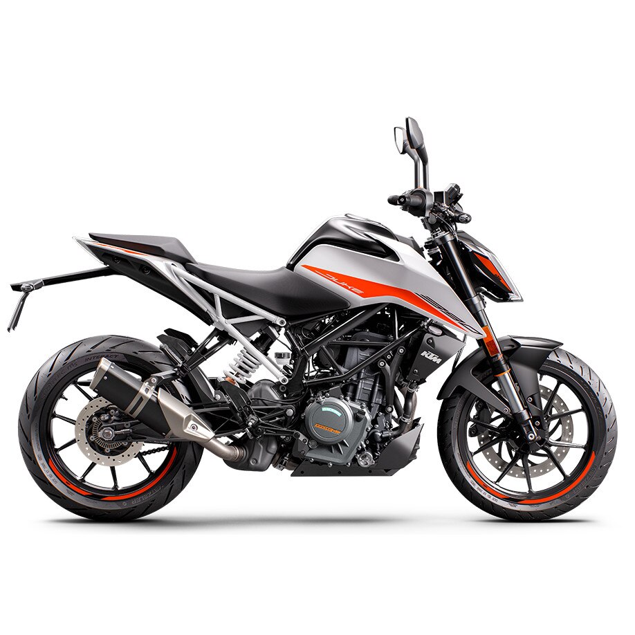 Motocicleta KTM 390 Duke 2021, alb/portocaliu