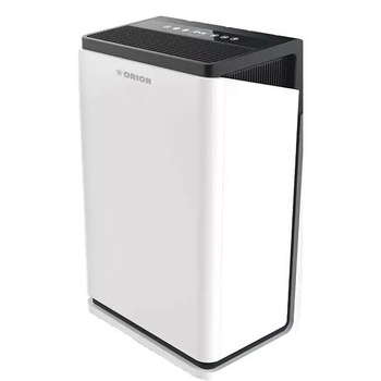 Purificator de aer, Orion, OAPR-E601, 60W, 260m3/h, Lampa UV, Ionizator, 3 viteze ventilator, Conexiune Wifi, Filtru HEPA, Alb/Negru