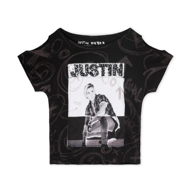 Tricou copii, Desigual, cu paiete reversibile, Negru, Negru, 128 CM