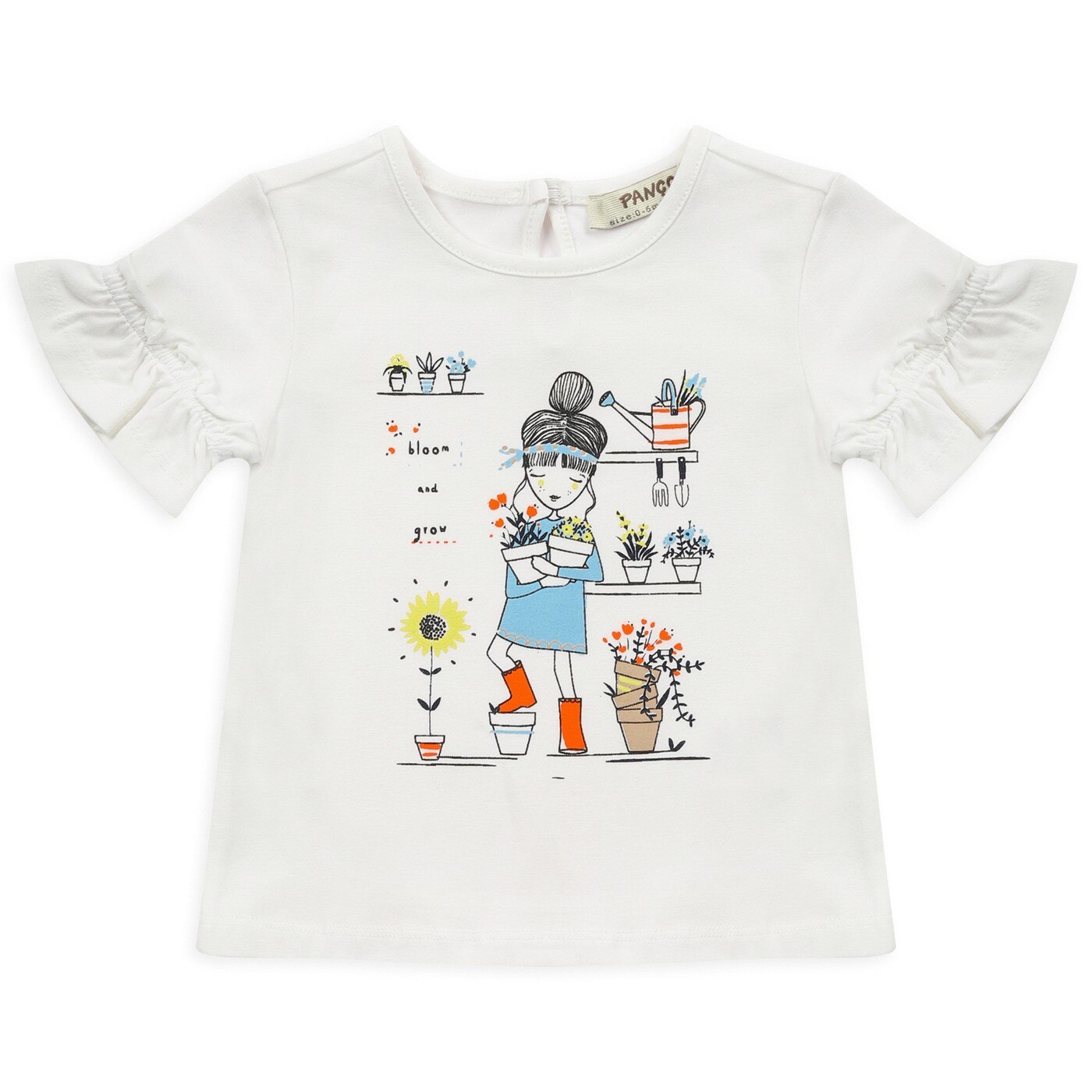 Tricou pentru fete, culoare alba, colectia Bloom 3764