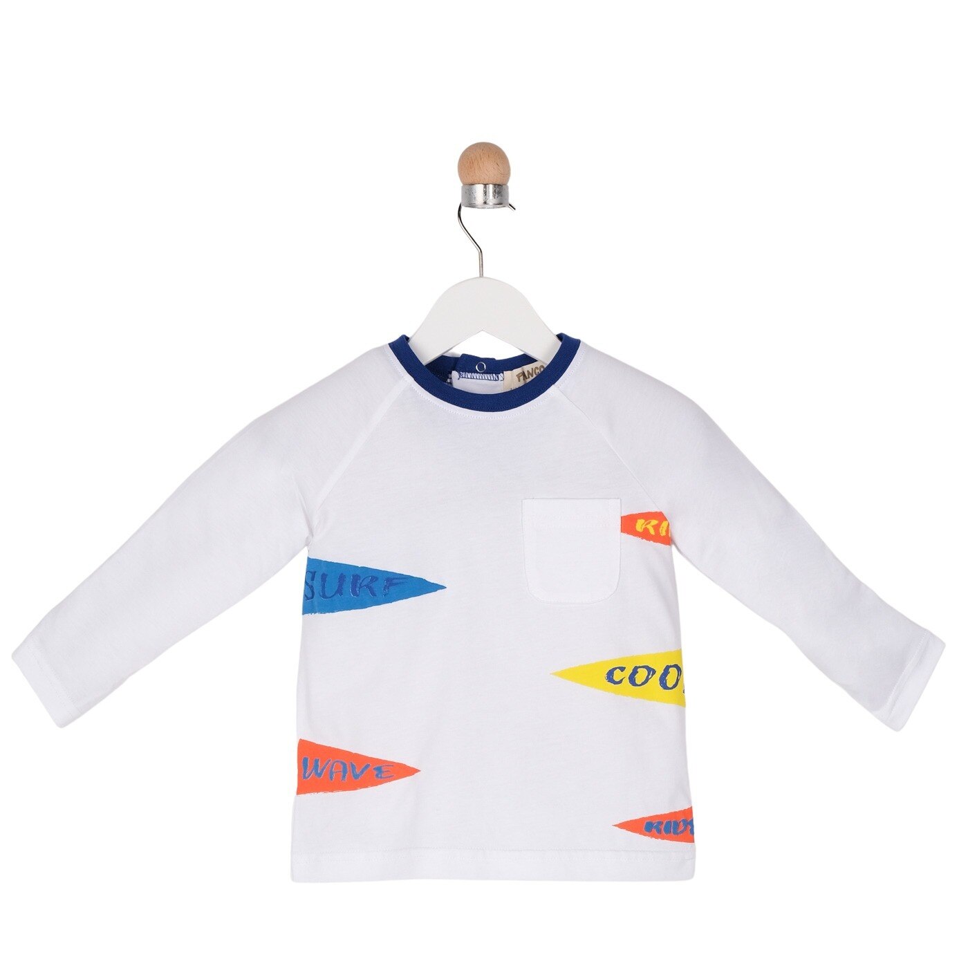 Tricou pentru baieti, culoare alba, colectia Surfing Time 4015