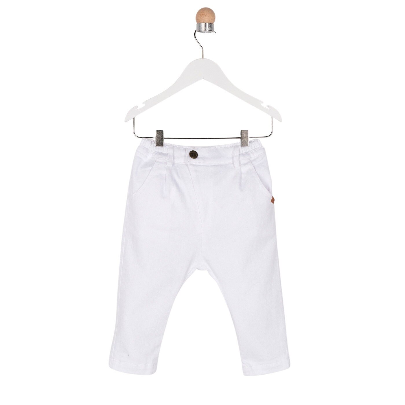 Pantaloni pentru baieti, culoare alba 1197