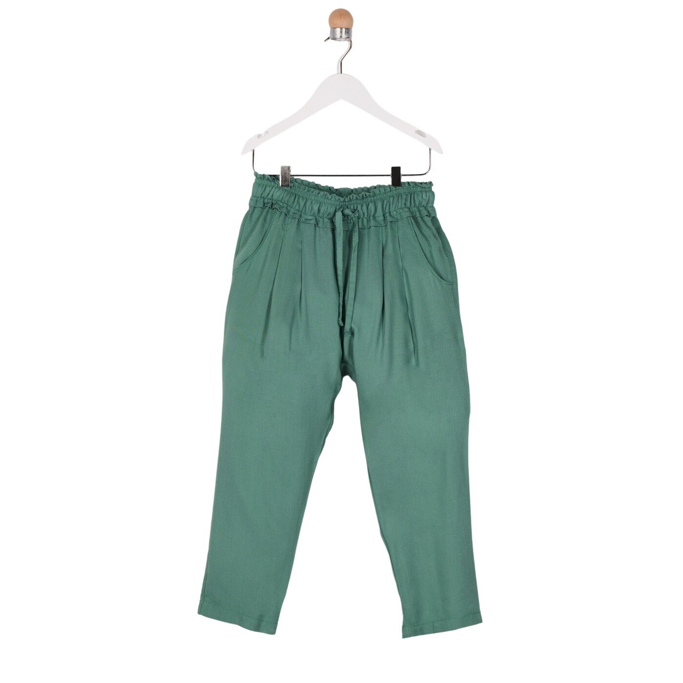 Pantaloni pentru fete, culoare verde 2022