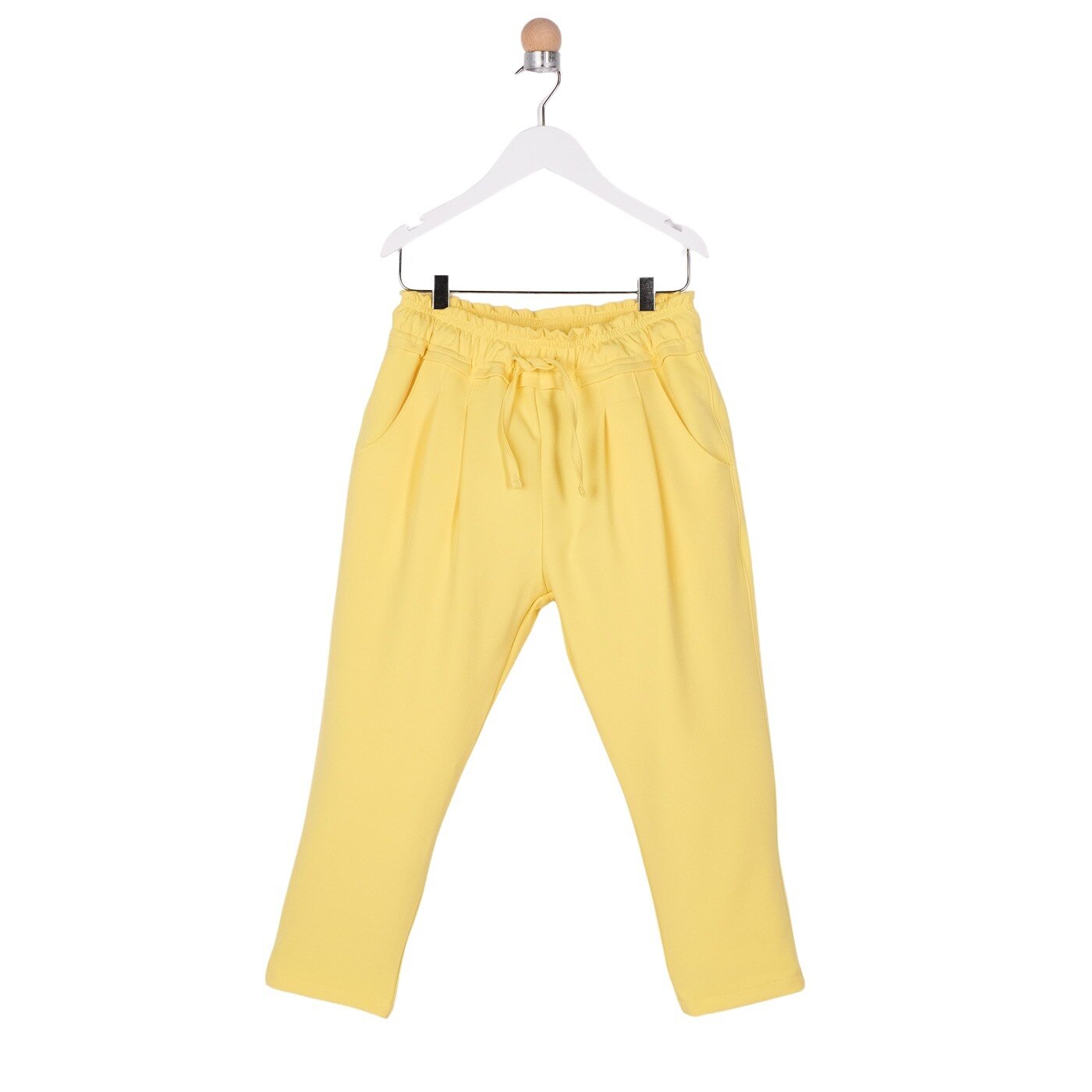 Pantaloni pentru fete, culoare galbena 2031